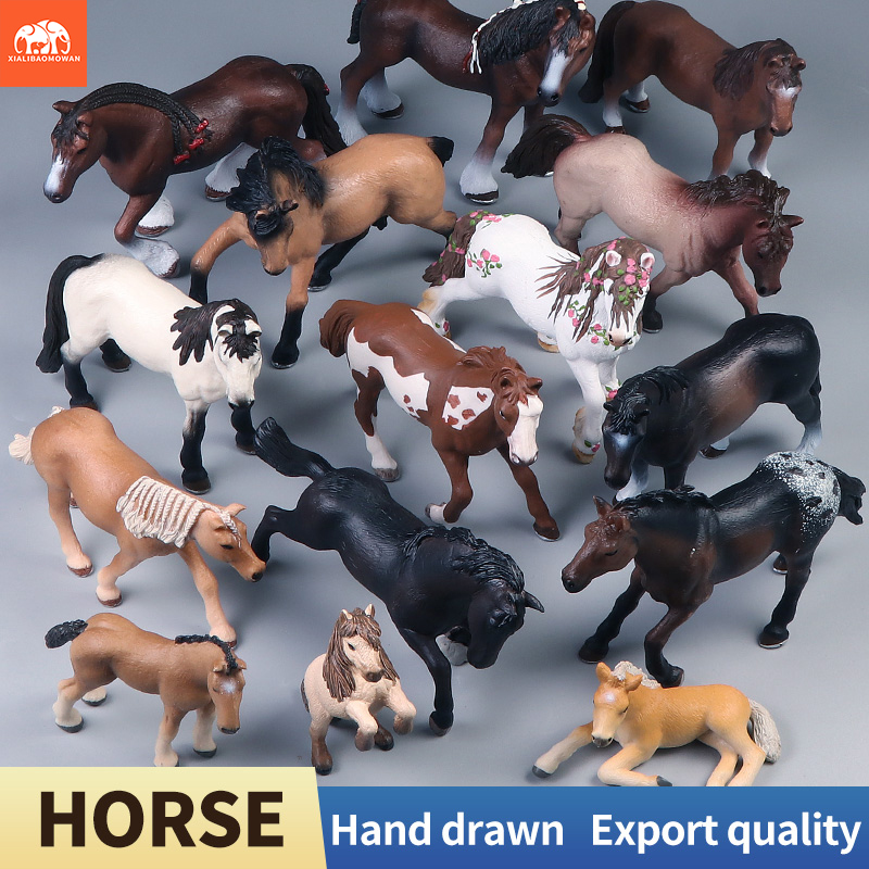 Kids Educational Box - 翼のある馬モデルアクションフィギュア - シミュレーション家禽農場馬動物家の装飾品子供向け教育玩具