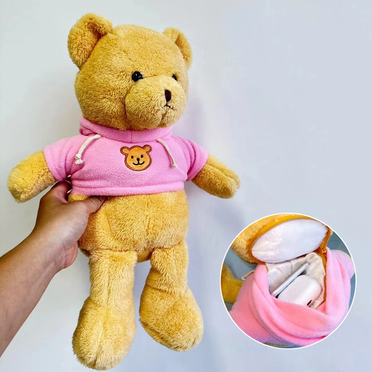 Kids Education Money - お金のための豪華な収納バッグ,隠された金庫,子供のための宝石箱,子供のおもちゃ,創造的な贈り物,秘密の箱,人形のクマ,40cm