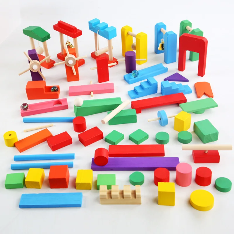 Kids Educational Box - モンテッソーリ-子供向けの木製レインボードミノおもちゃ,オルガンブロック,脳思考,教育玩具,子供向けギフト,登録アクセサリー