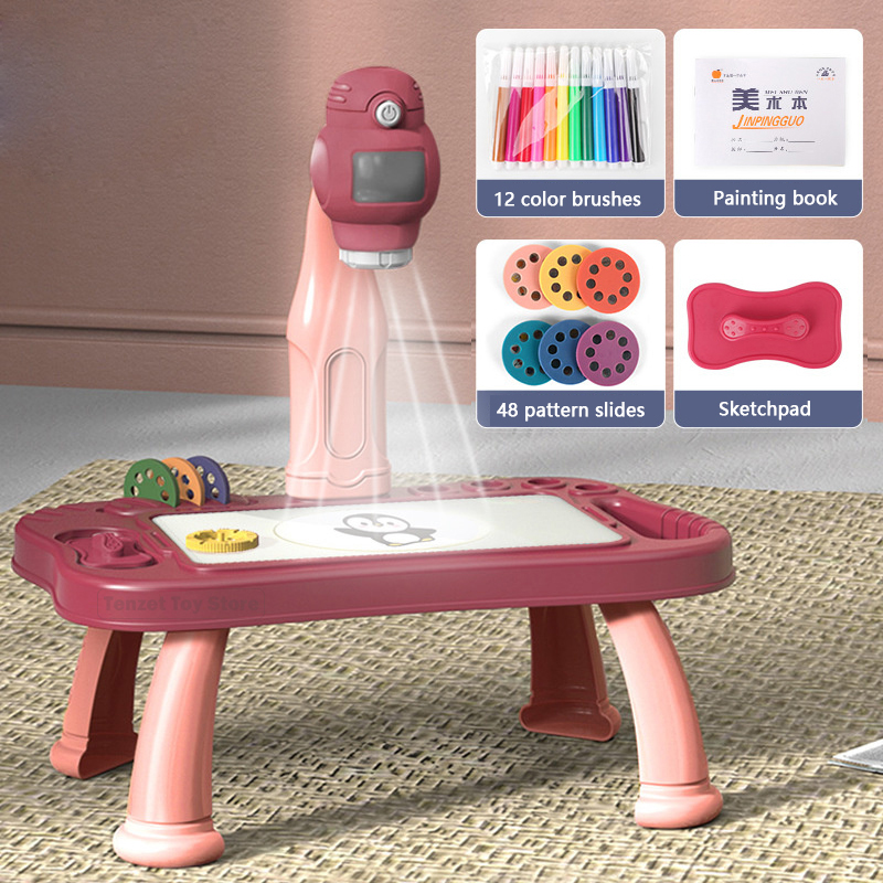 Kids Education Tools - 子供のためのインテリジェントなプロジェクターセット,教育玩具,手工芸品の描画,絵画ツール