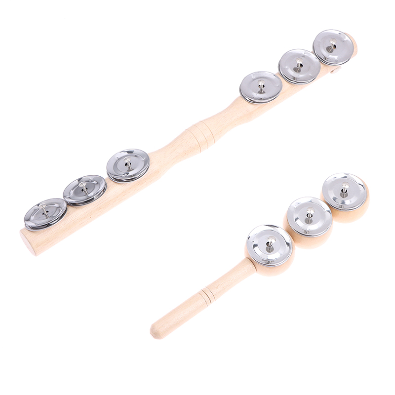 Kids Education Bell - XM 1pOrff 木製ハンド 3/6 ベルポータブル打楽器音楽愛好家のためのベビー木製ガラガラ子供の知育玩具