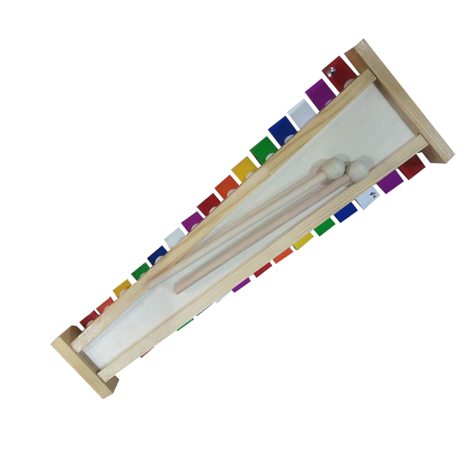 Kids Education Bell - 15 スケール木琴ベルハンドパーカッション子供木琴教育音楽玩具バンド初心者誕生日ギフト子供