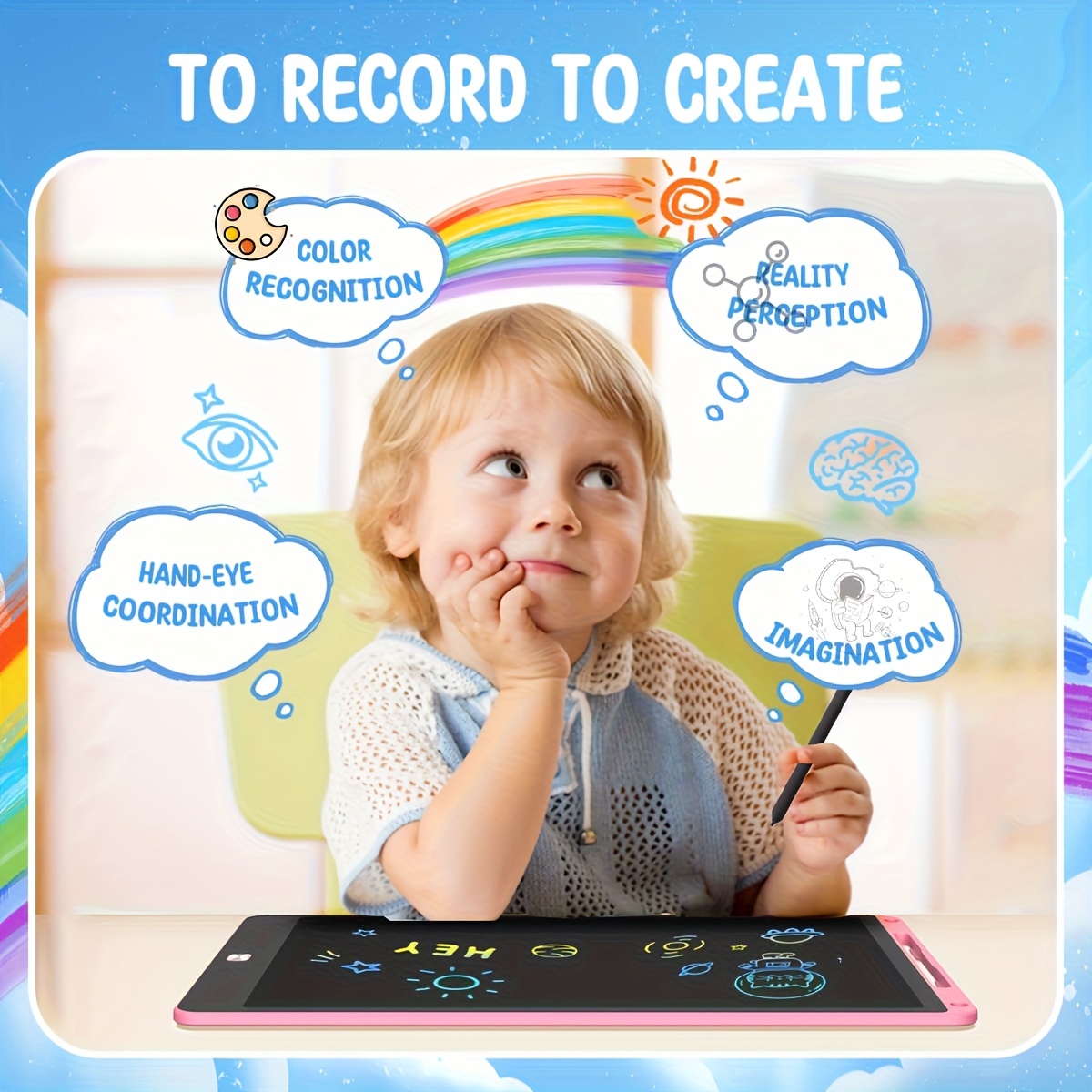 8.5 インチ LCD 描画タブレット 30 個 マジック黒 - Kids Education Tools のレビューと価格