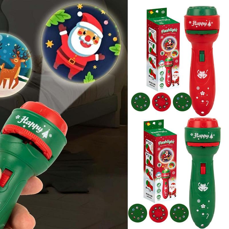 クリスマスハンドヘルド懐中電灯プロジェクターランプ早期教育玩 - Kids Education Images のレビューと価格