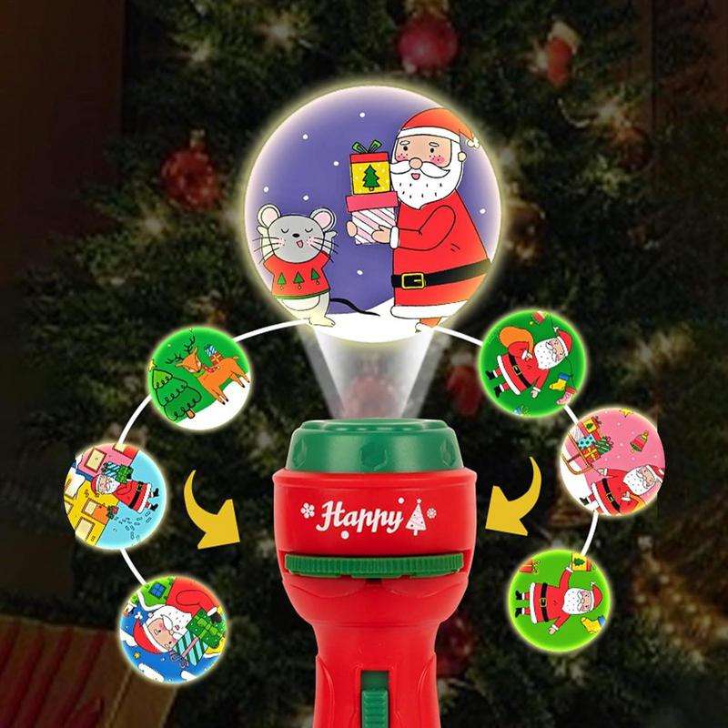 クリスマスハンドヘルド懐中電灯プロジェクターランプ早期教育玩 - Kids Education Images のレビューと価格