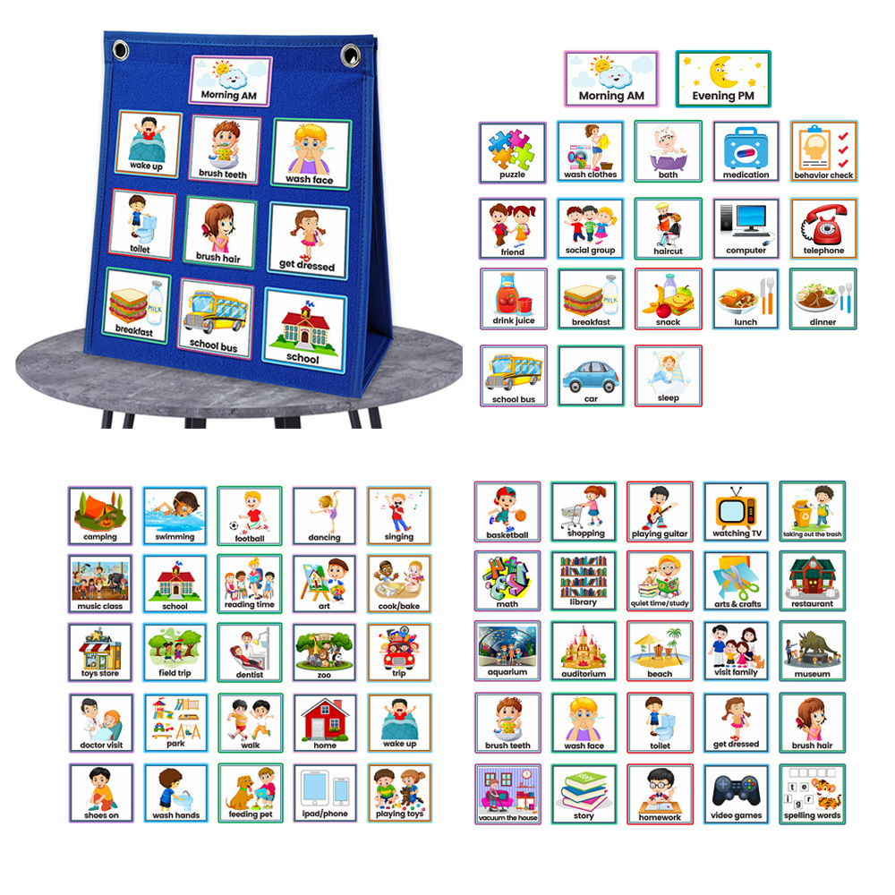 新着両面自立折りたたみデスクトップポケットチャート教室家庭教 - Kids Education Tools のレビューと価格