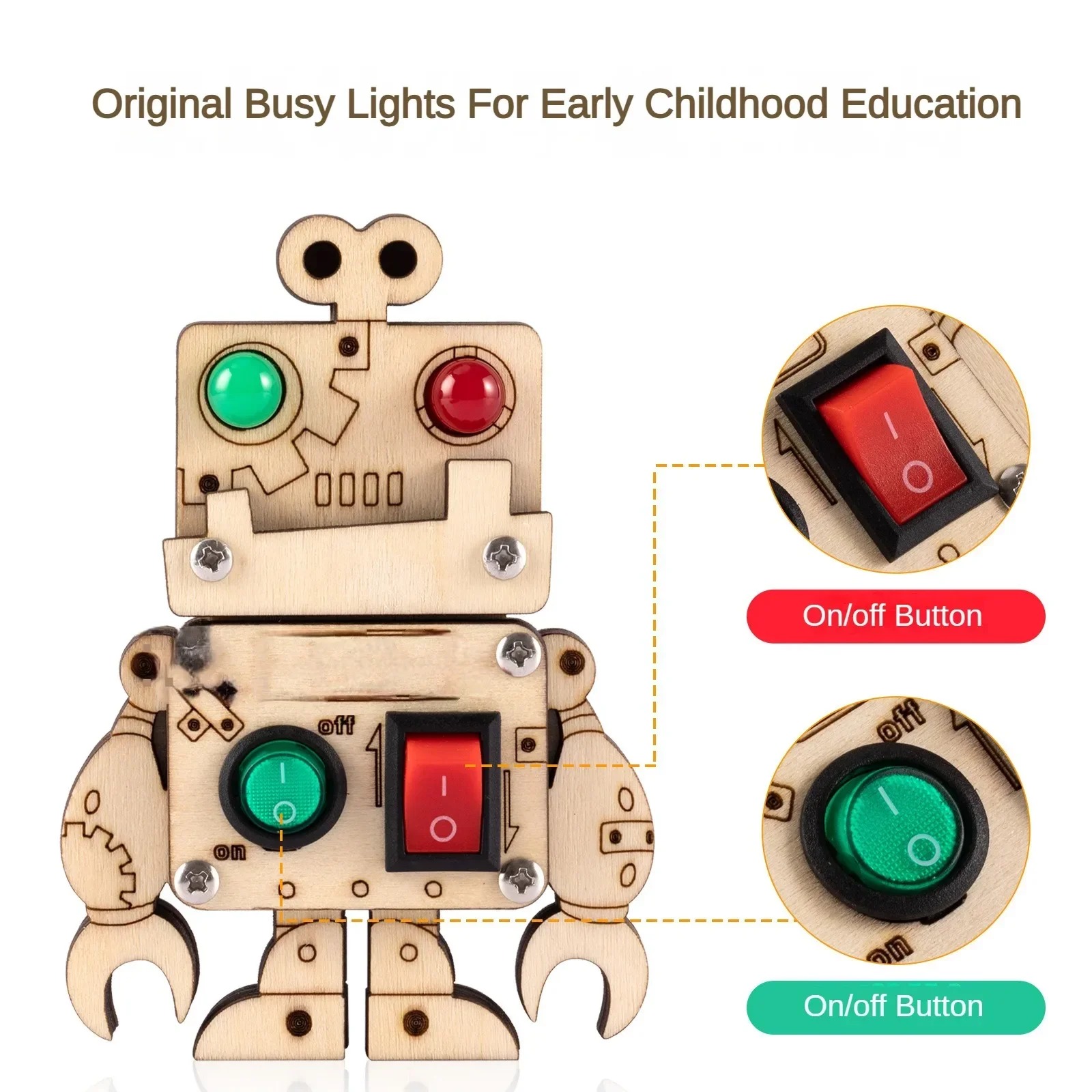 1ピースDIYモンテッソーリビジーボード 子供の手作り早期教 - Kids Educational Box のレビューと価格