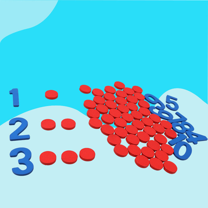 子供木製モンテッソーリ認知カード数カウント数学ゲーム知育玩具 - Math Manipulative Set のレビューと価格