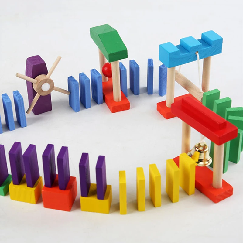 モンテッソーリ-子供向けの木製レインボードミノおもちゃ,オル - Kids Educational Box のレビューと価格