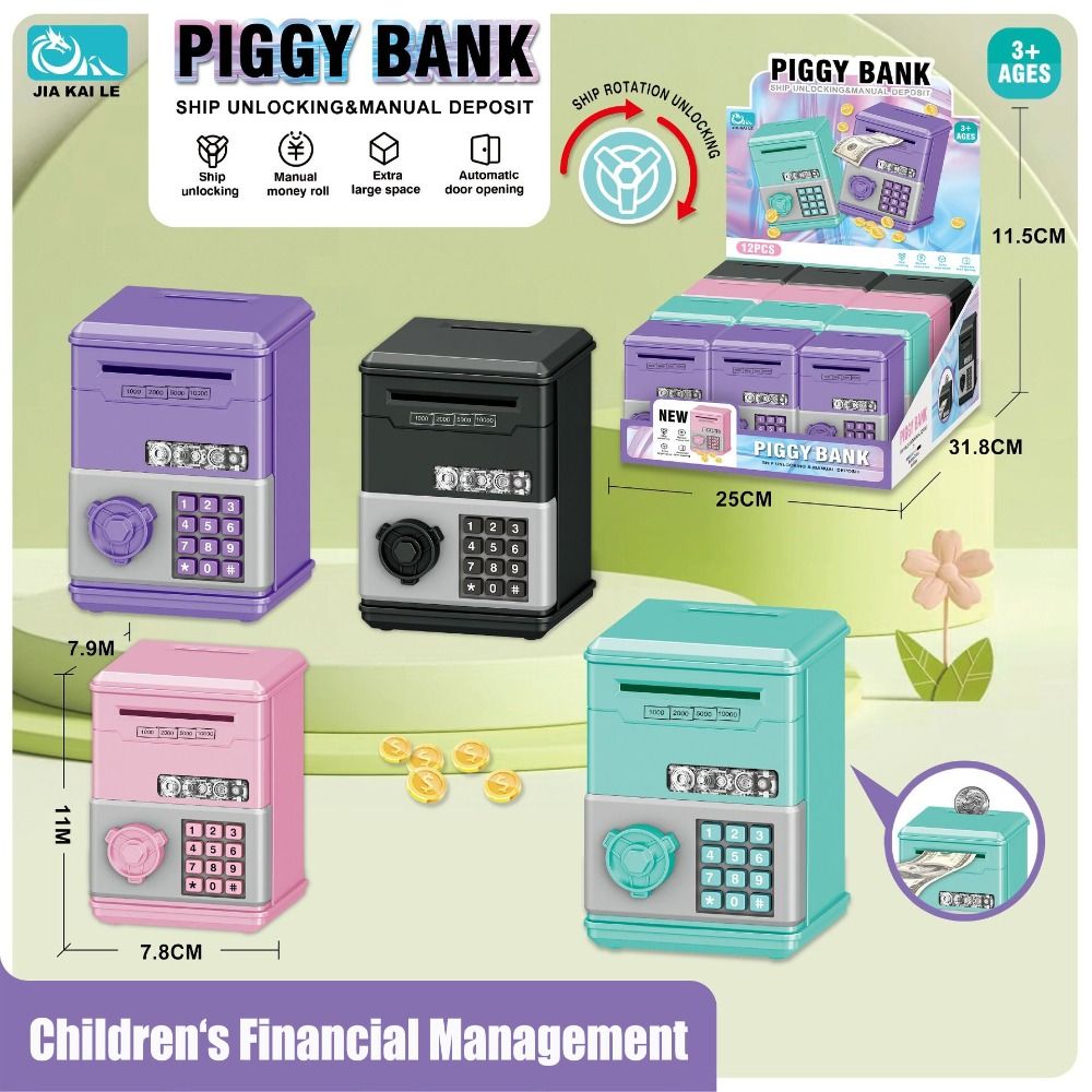 パスワード付き子供用おもちゃ貯金箱 ミニATM現金貯金箱 子 - Kids Education Money のレビューと価格
