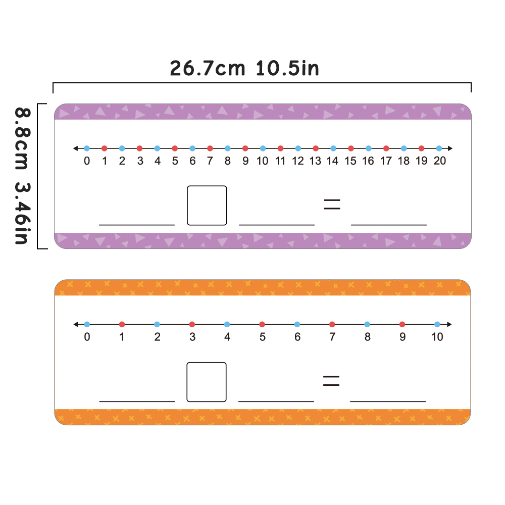 16 個の教育用ドライイレース番号ラインカード子供用加算 & - Math Manipulative Set のレビューと価格