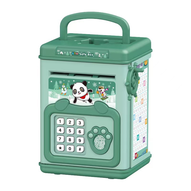 指紋付き貯金箱 貯金箱 電子ATM貯蓄ボックス コイン用 現 - Kids Education Money のレビューと価格