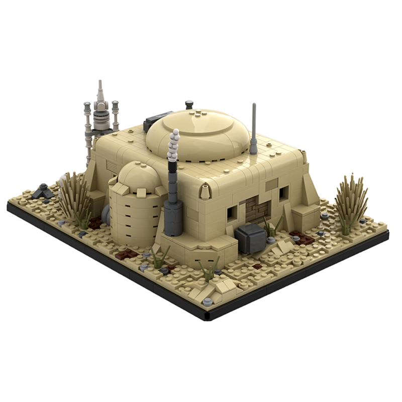 932ピース MOC SW オビ・ワンの小屋 タトゥイーン  - Kids Education Pdf のレビューと価格