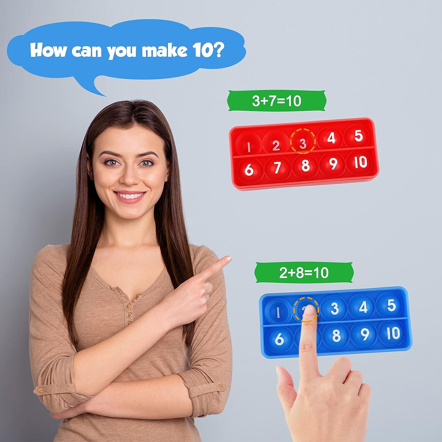 10フレーム数学ゲームおもちゃ 子供用 数学操作道具 就学前 - Math Manipulative Set のレビューと価格