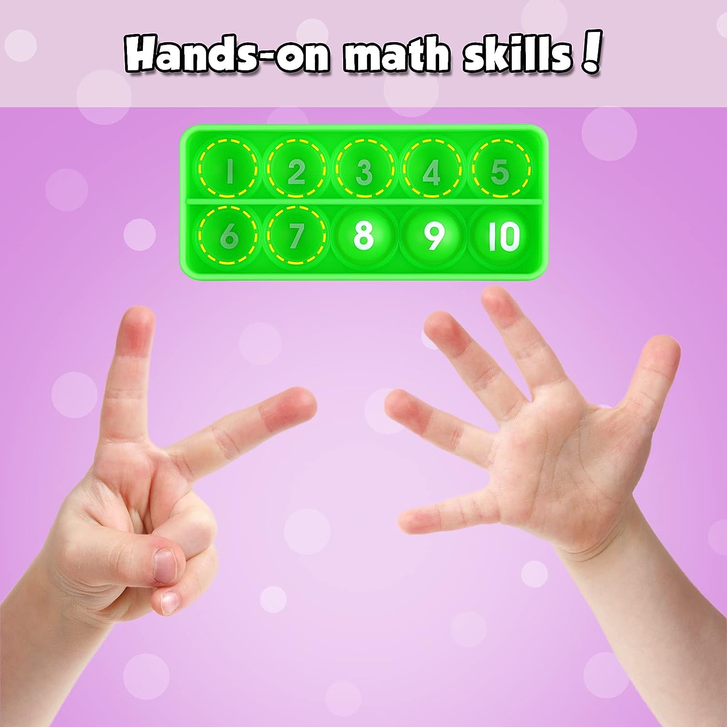 10フレーム数学ゲームおもちゃ 子供用 数学操作道具 就学前 - Math Manipulative Set のレビューと価格