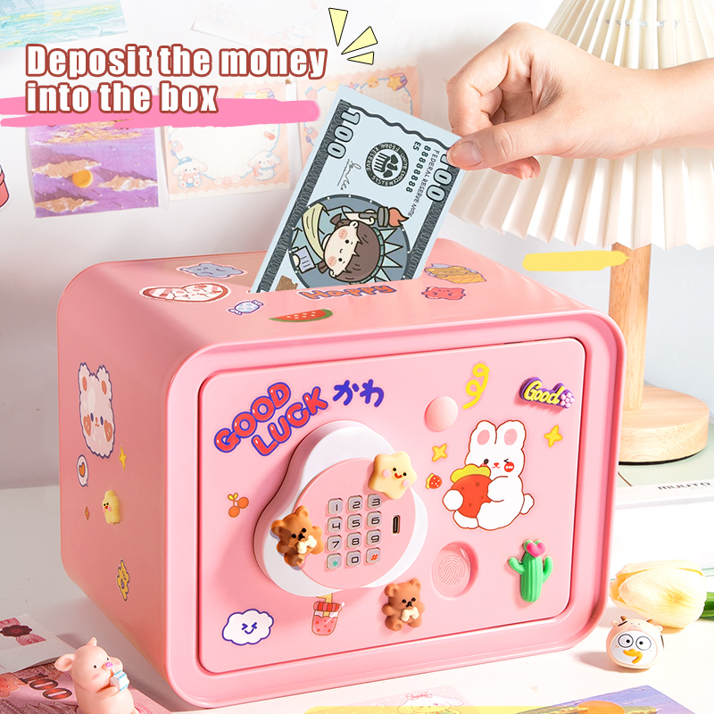 子供のためのミニ貯金箱,貯金箱,パスワード,ロック解除,音楽 - Kids Education Money のレビューと価格