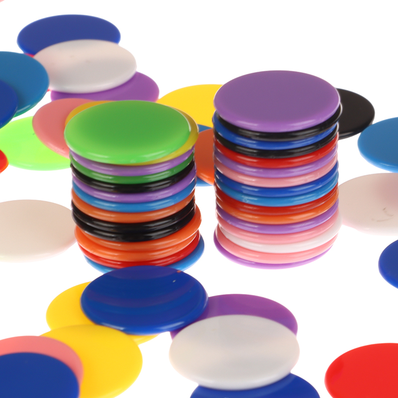 100 個のカウンティングチップセット 25 ミリメートルカ - Math Manipulative Set のレビューと価格