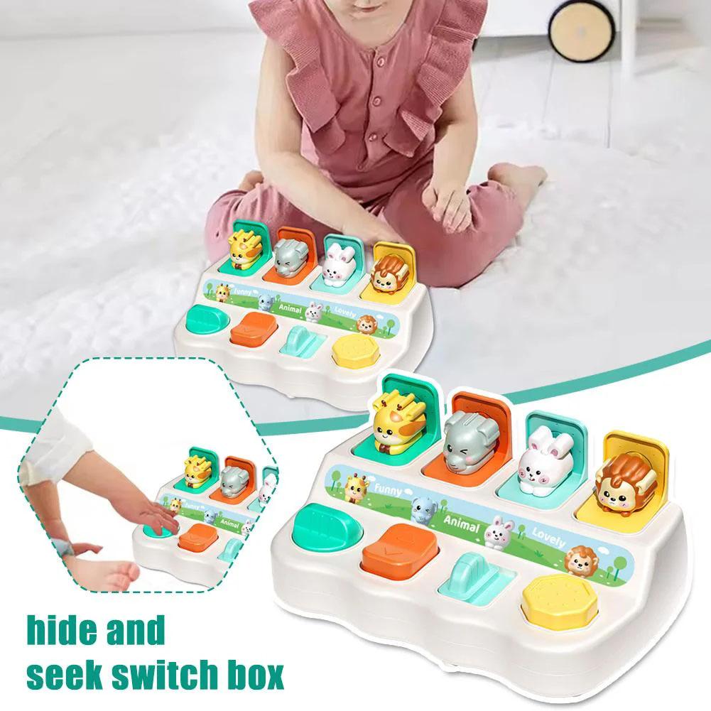 インタラクティブなポップアップ動物おもちゃ 子供用かくれんぼ - Kids Educational Box のレビューと価格