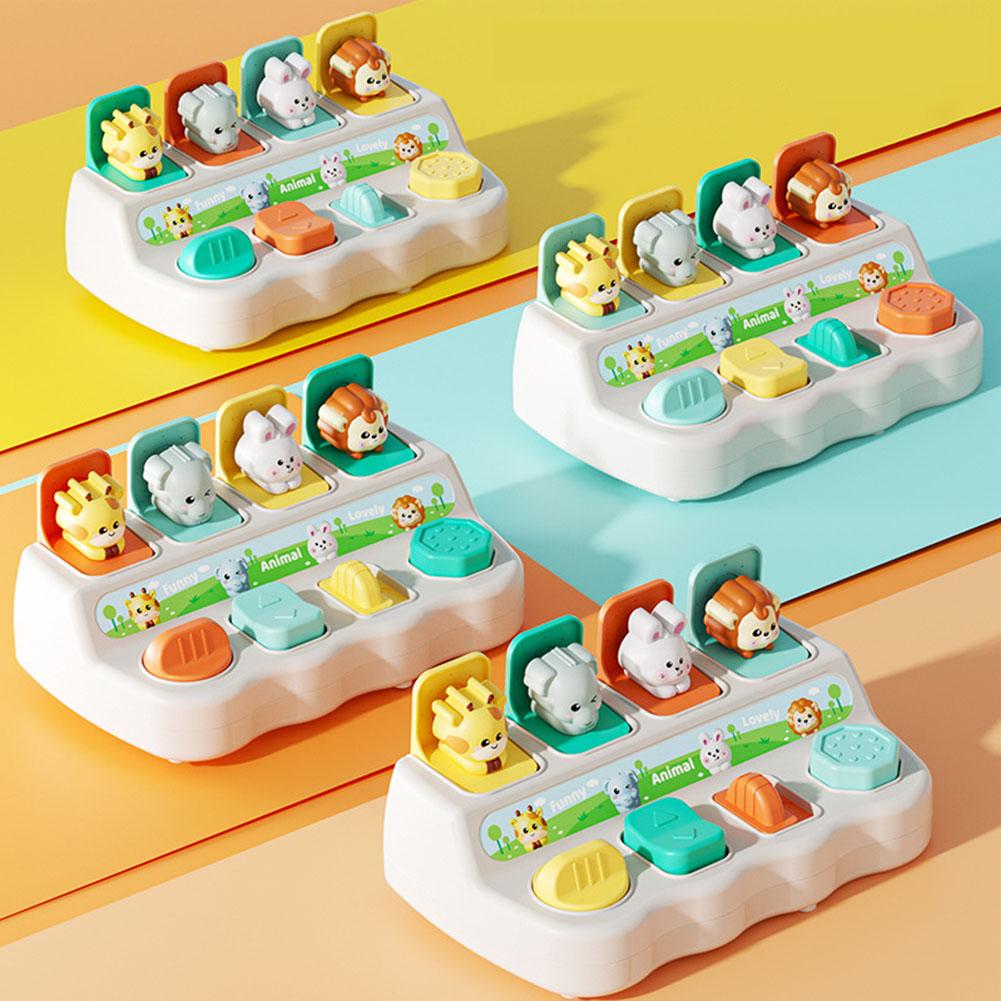 インタラクティブなポップアップ動物おもちゃ 子供用かくれんぼ - Kids Educational Box のレビューと価格
