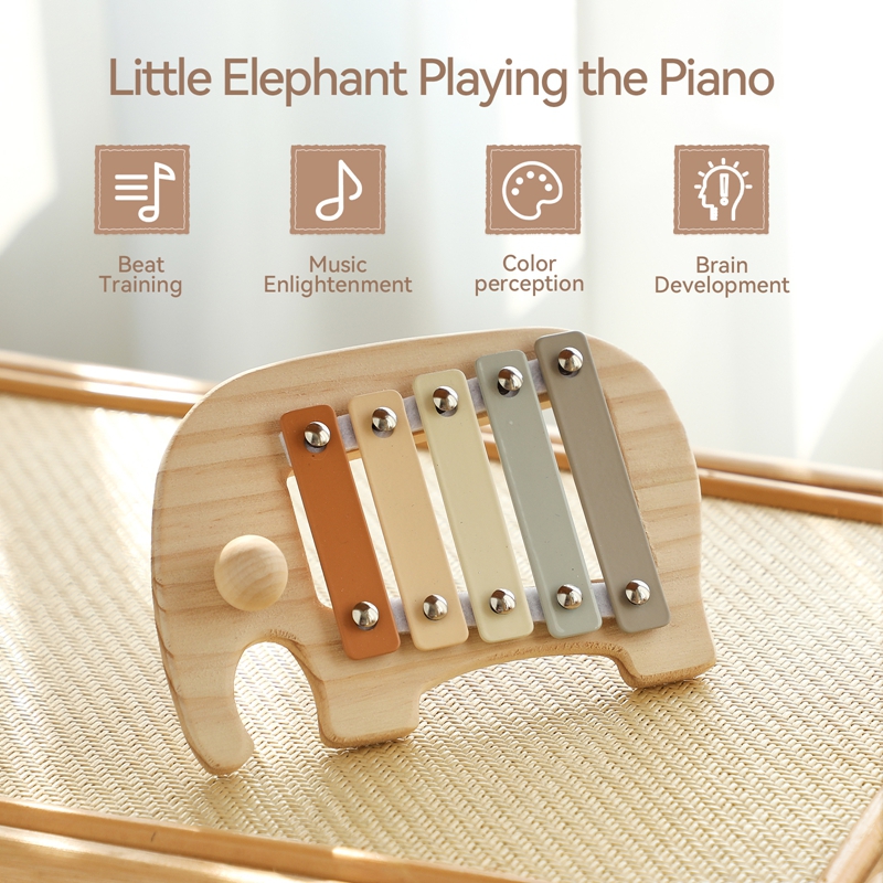 モンテッソーリ木製 5 トーン多色木琴木製楽器のおもちゃベビ - Kids Education Bell のレビューと価格