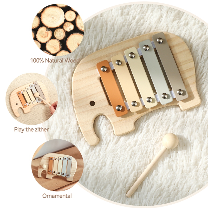 モンテッソーリ木製 5 トーン多色木琴木製楽器のおもちゃベビ - Kids Education Bell のレビューと価格