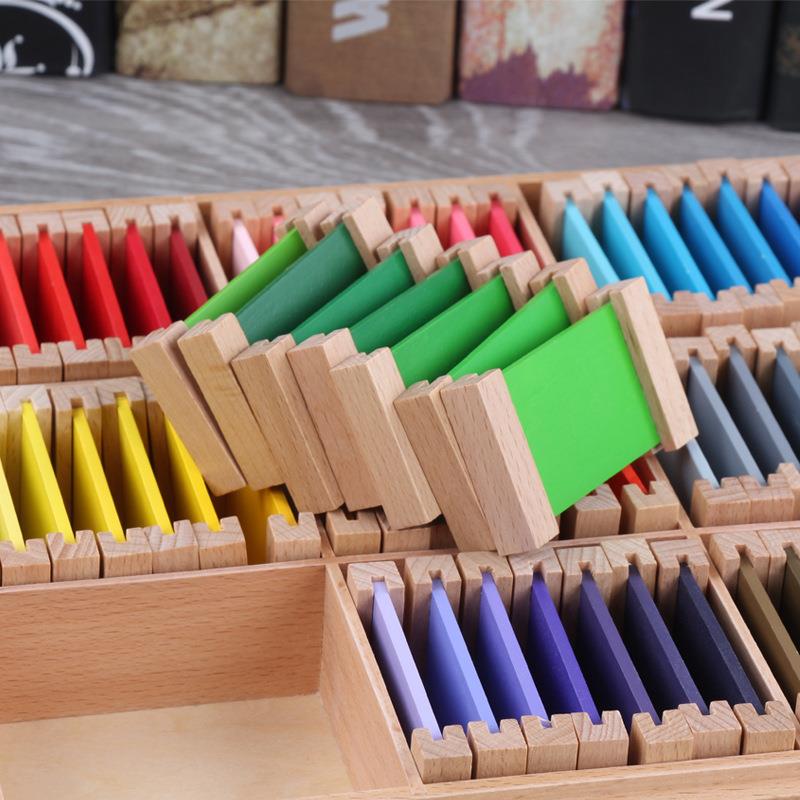 【在庫あり】1/2/3 カラーボード木製就学前おもちゃモンテ - Kids Educational Box のレビューと価格