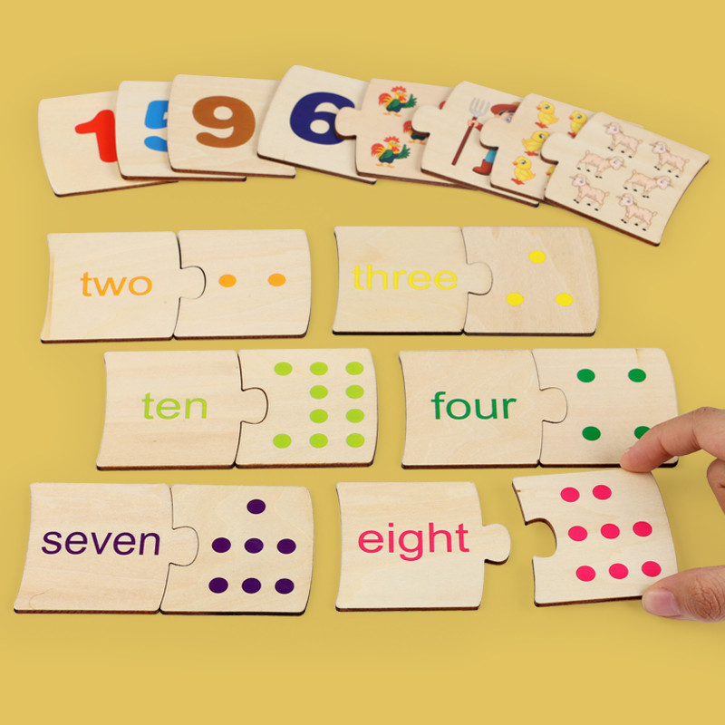 子供向け鉄箱ナンバー啓発ペアリング木製動物フードパズルボード - Kids Educational Box のレビューと価格