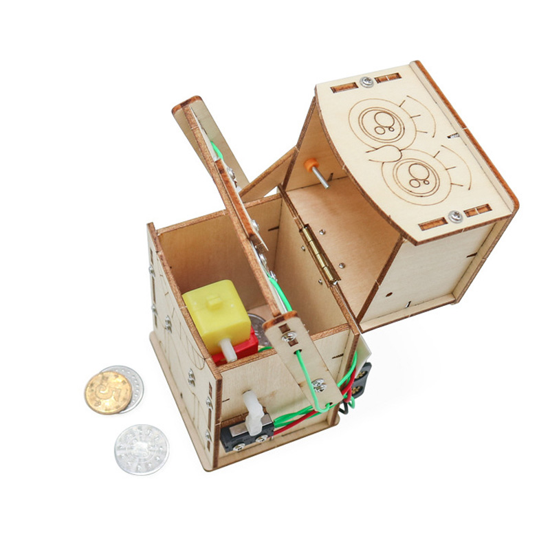 木製電動食べるコインロボット DIY モデル & 組み立て玩 - Kids Education Money のレビューと価格