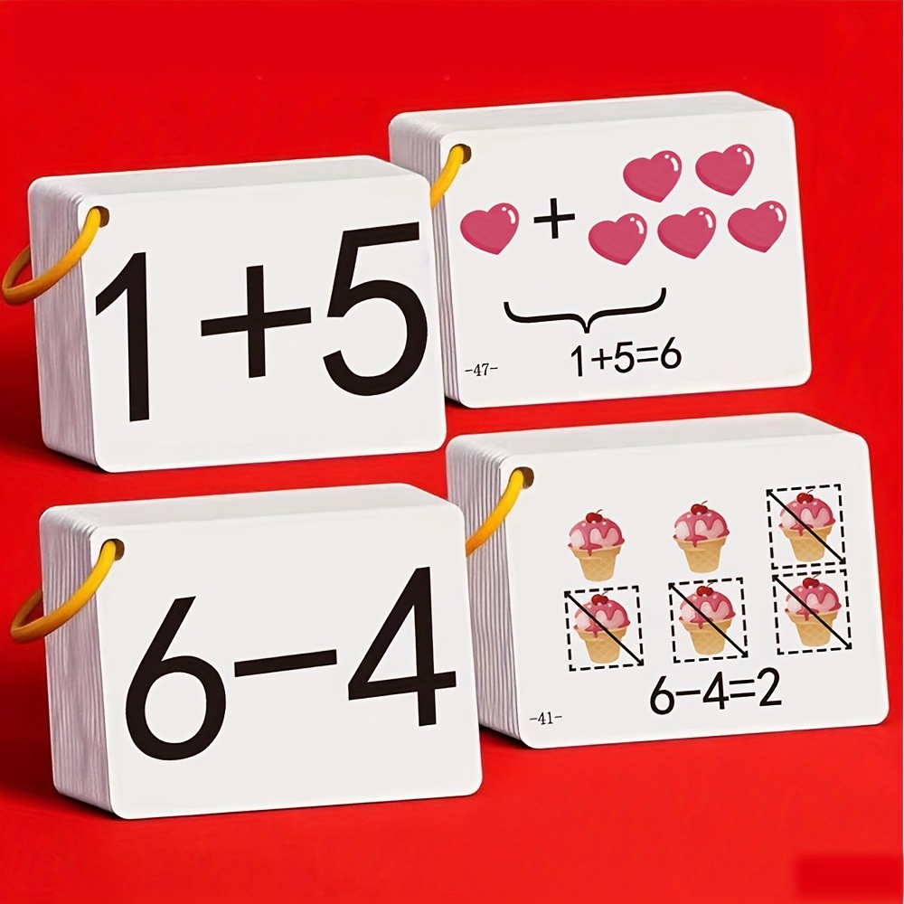 132 枚の加算と減算カード、幼児が初期に算数のスキルを養う - Math Manipulative Set のレビューと価格