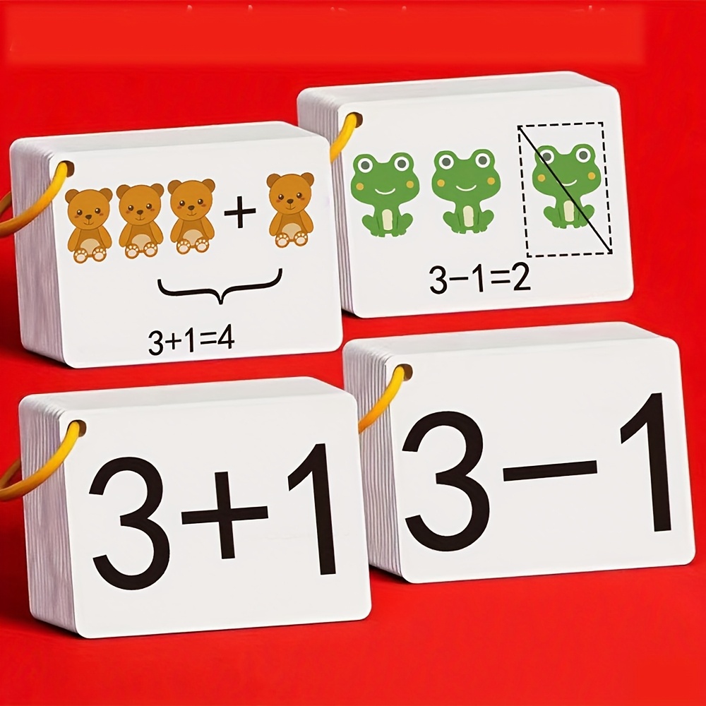 132 枚の加算と減算カード、幼児が初期に算数のスキルを養う - Math Manipulative Set のレビューと価格
