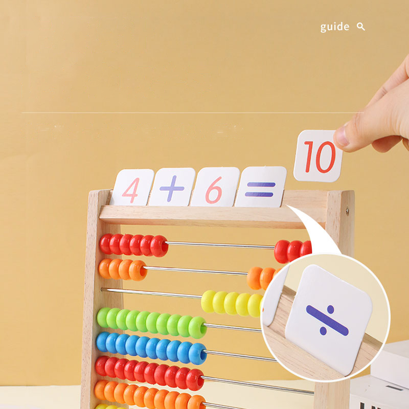 木製カウントおもちゃそろばんモンテッソーリ教育数学おもちゃ子 - Math Manipulative Set のレビューと価格