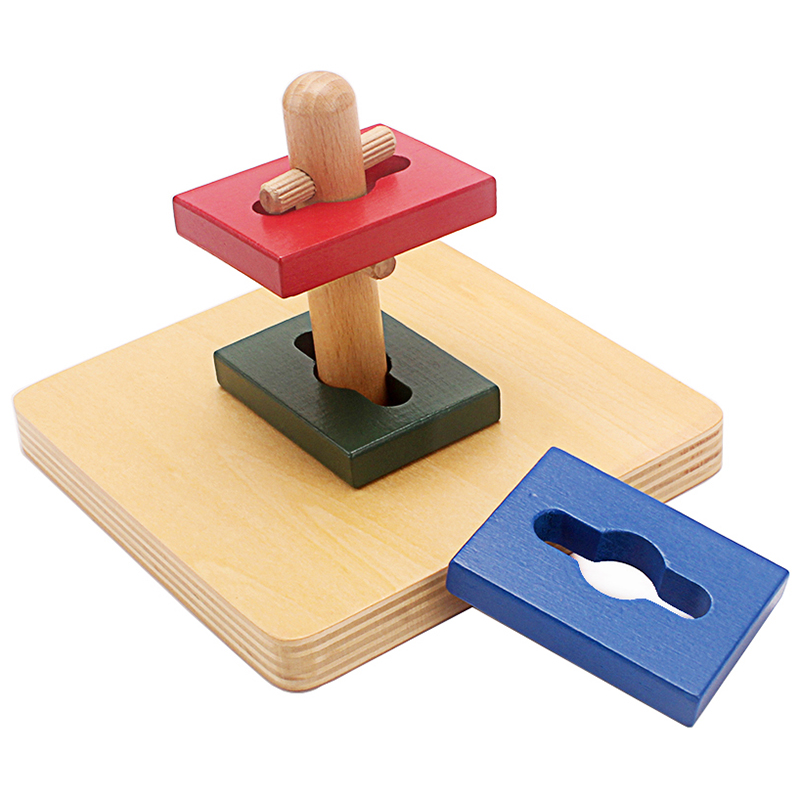 子供のための長方形の形をした木製のおもちゃ,赤ちゃんのための - Kids Educational Box のレビューと価格