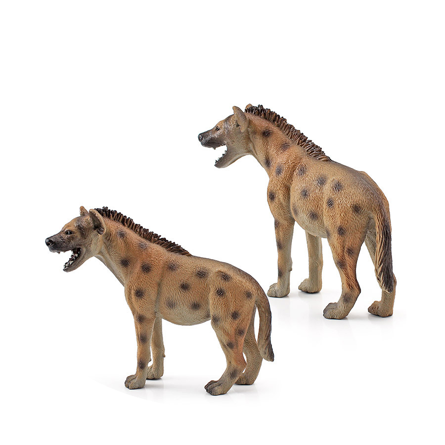 リアルなプラスチック野生動物ハイエナ、たてがみオオカミ、アフ - Kids Education Shows のレビューと価格