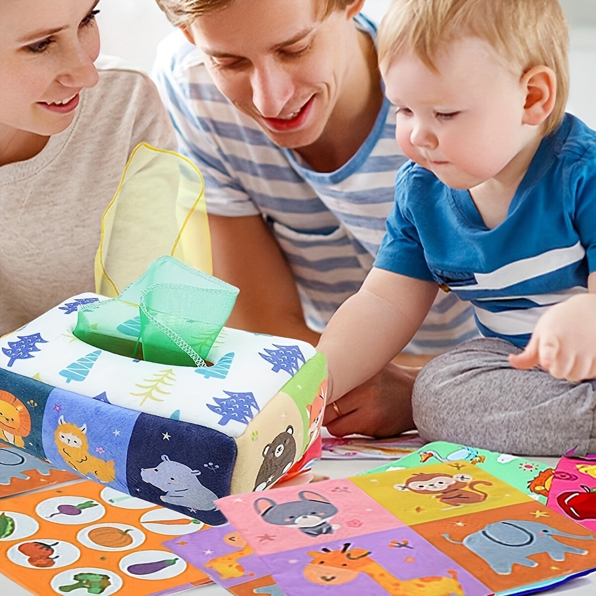 ベビーティッシュロールストレッチングトイ 子供用マジカルティ - Kids Educational Box のレビューと価格
