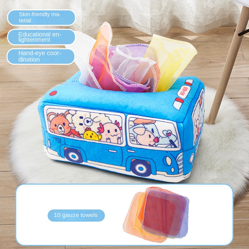 ベビーティッシュロールストレッチングトイ 子供用マジカルティ - Kids Educational Box のレビューと価格