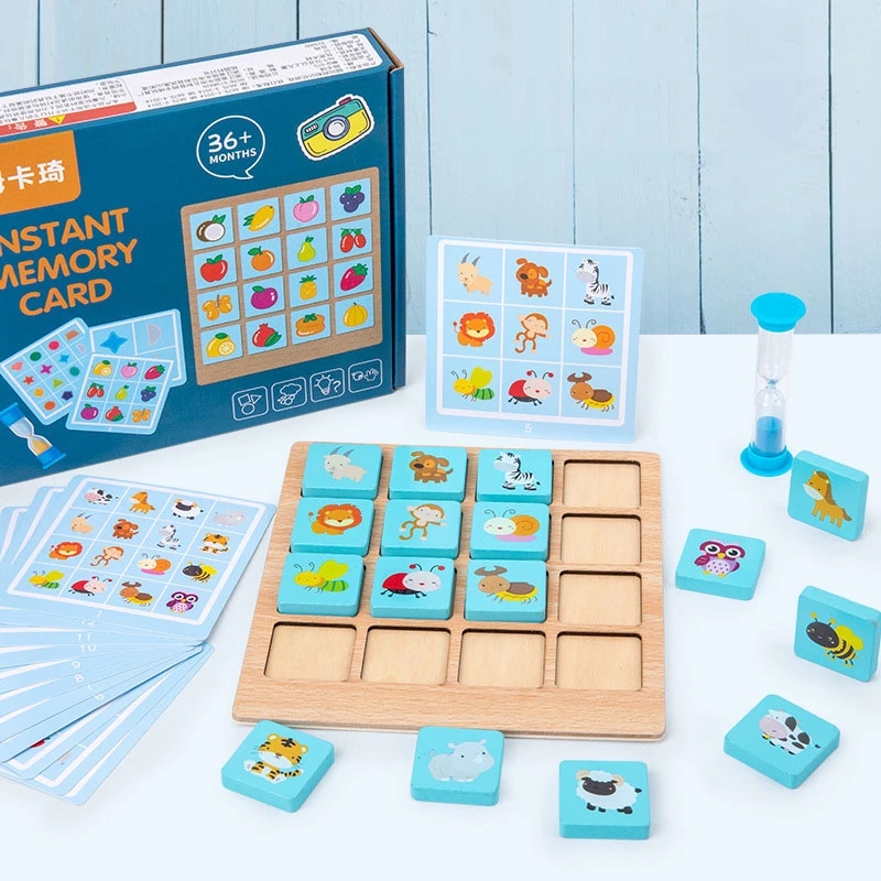 子供用木製学習玩具モンテッソーリパズルボードゲームインスタン - Kids Early Education Photos のレビューと価格