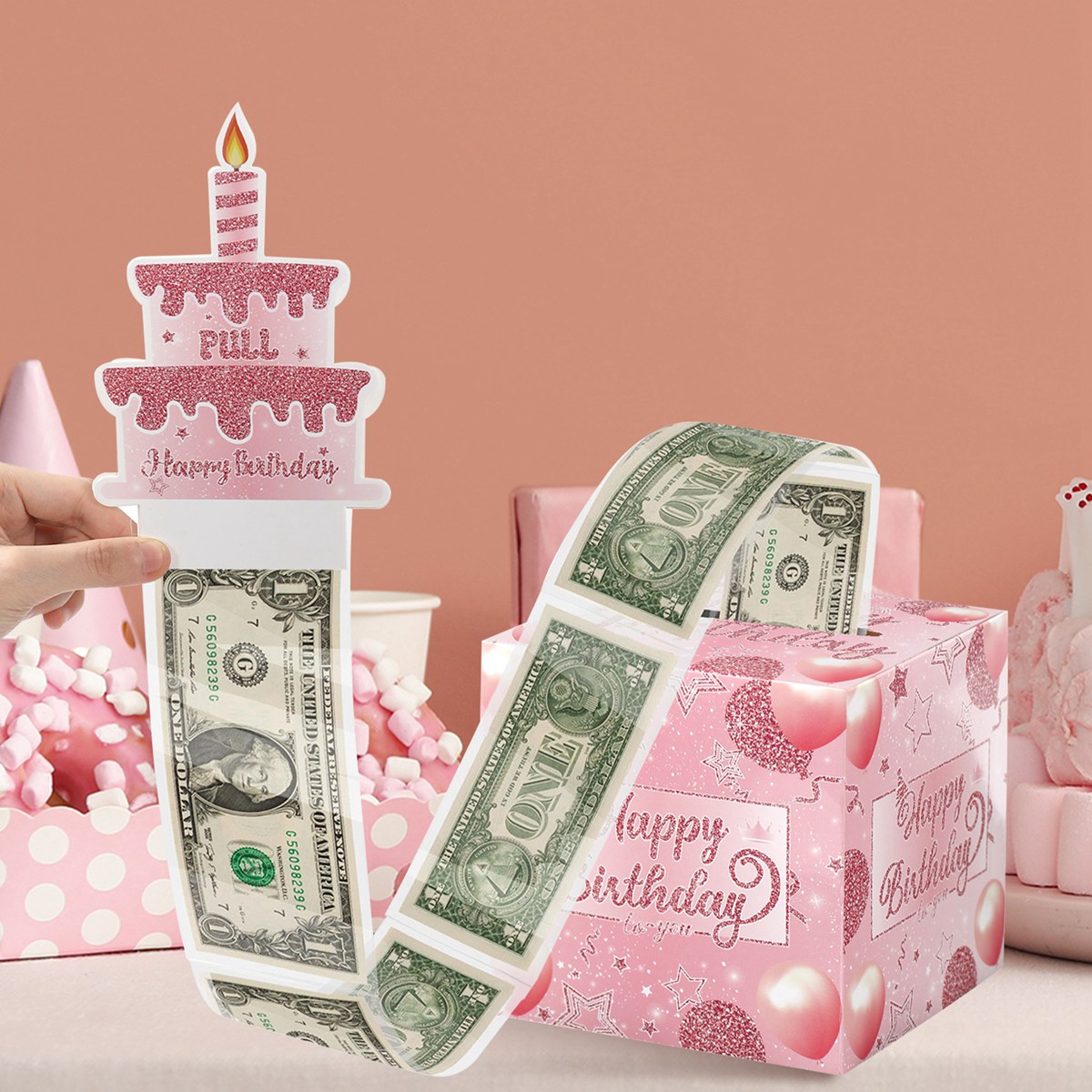 誕生日貯金箱 現金ギフト用 サプライズマネーギフトボックス  - Kids Education Money のレビューと価格