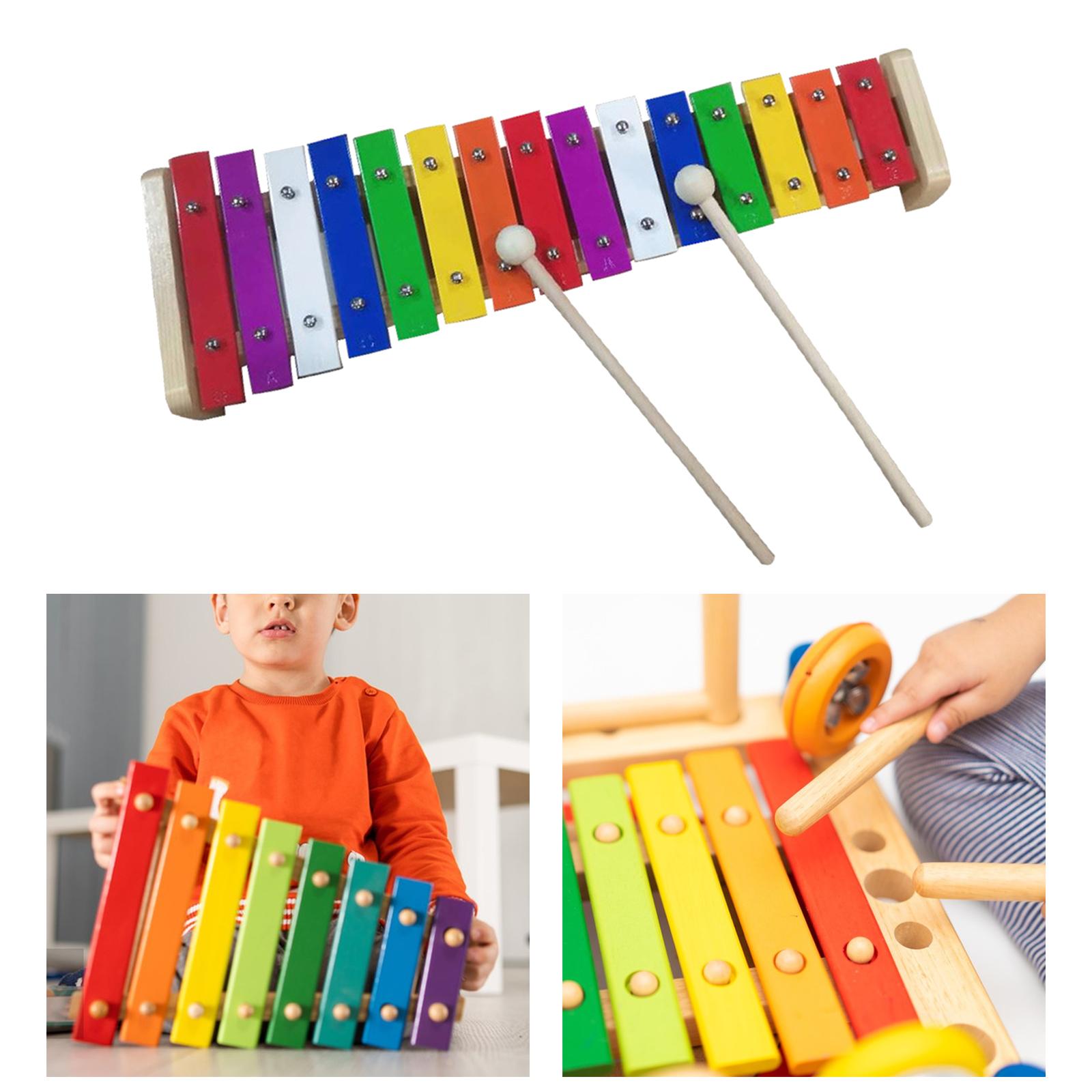 15 スケール木琴ベルハンドパーカッション子供木琴教育音楽玩 - Kids Education Bell のレビューと価格