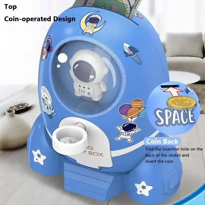 ロケット宇宙飛行士コイン貯金箱子供用貯金箱ごっこ遊びおもちゃ - Kids Education Money のレビューと価格